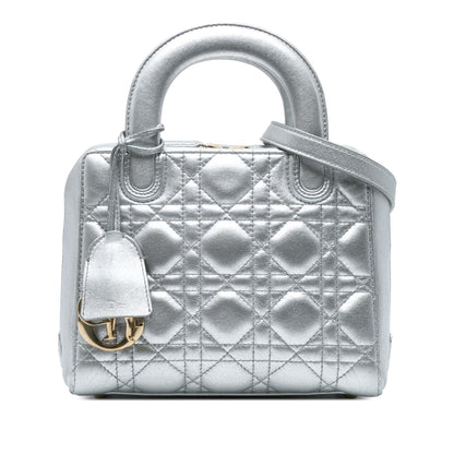 Dior Metallic Lambskin Cannage Lily Tote Rovelle Bags