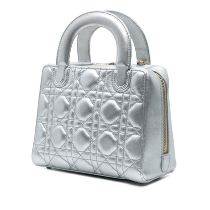 Dior Metallic Lambskin Cannage Lily Tote Rovelle Bags