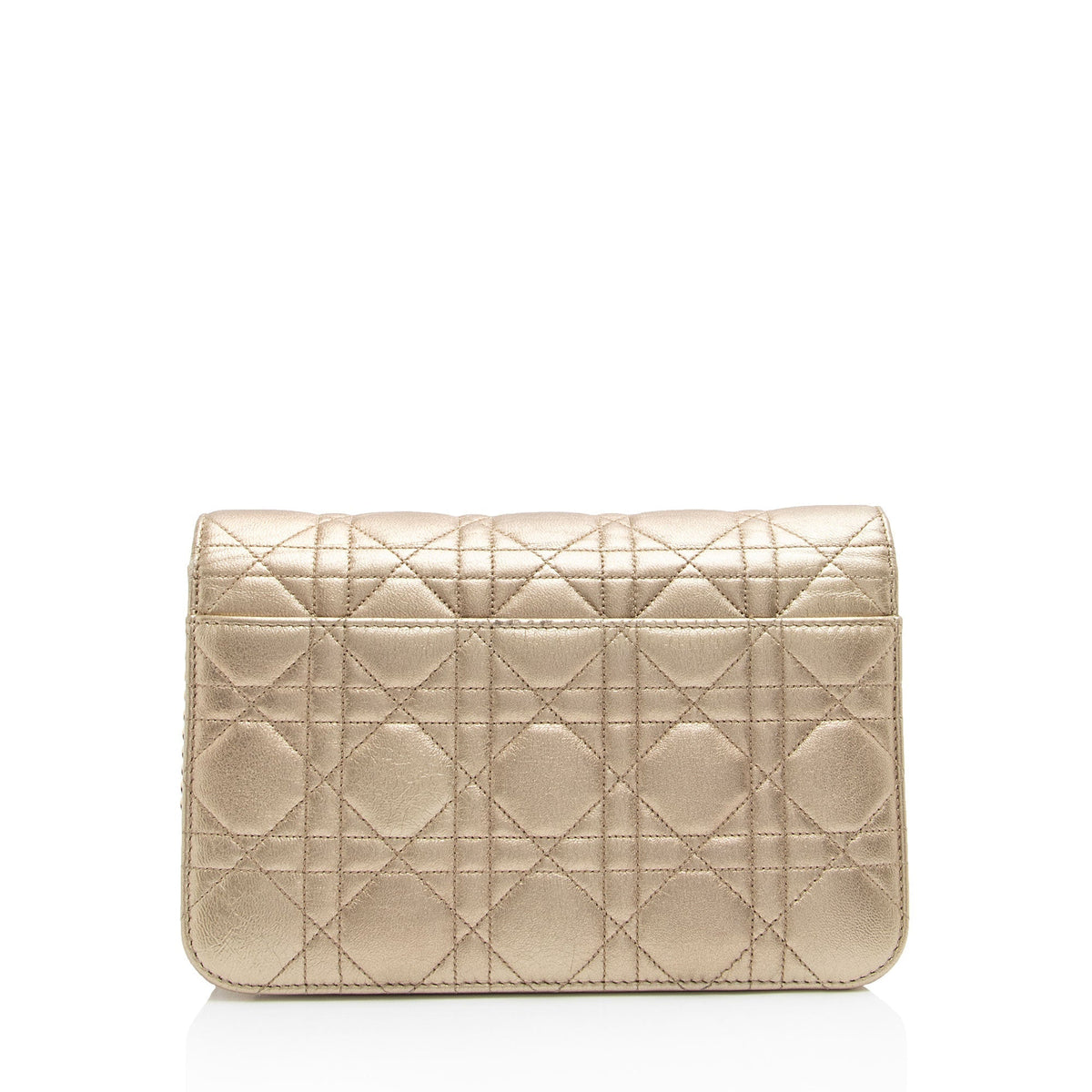 Dior Metallic Lambskin Cannage Miss Dior Promenade Crossbody (SHF-79db0Q) Rovelle Bags