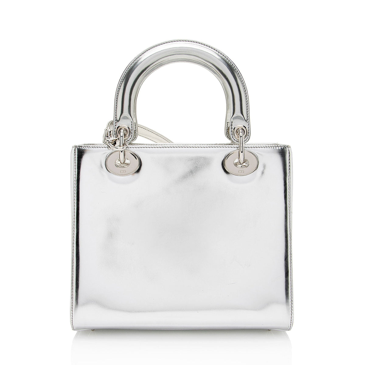 Dior Metallic Patent Leather Dior Medium Tote Rovelle Bags