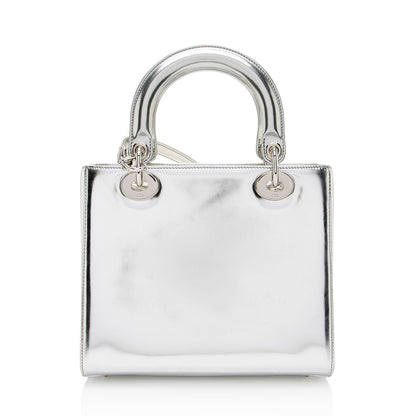 Dior Metallic Patent Leather Dior Medium Tote Rovelle Bags