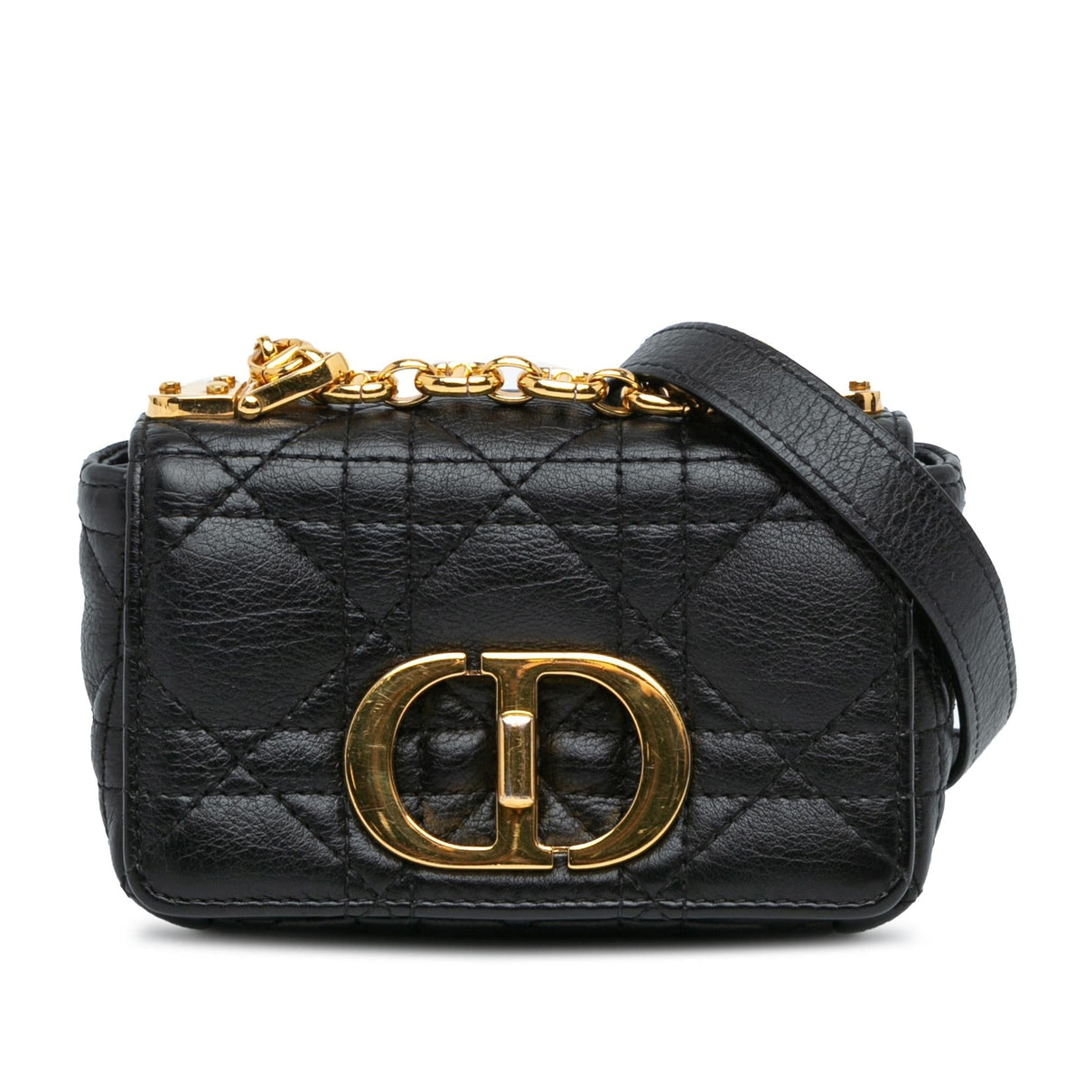 Dior Micro Supple Calfskin Cannage Caro Bag (SHG-5y6FE7) Rovelle Bags