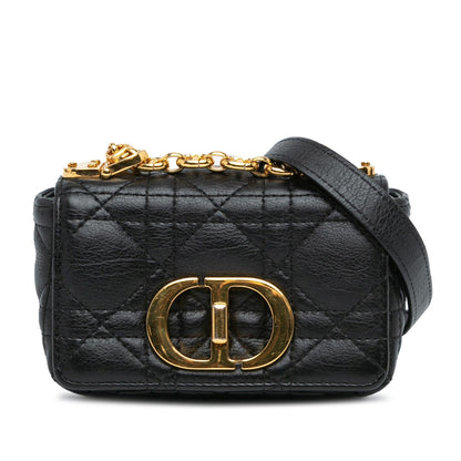 Dior Micro Supple Calfskin Cannage Caro Bag (SHG-5y6FE7) Rovelle Bags