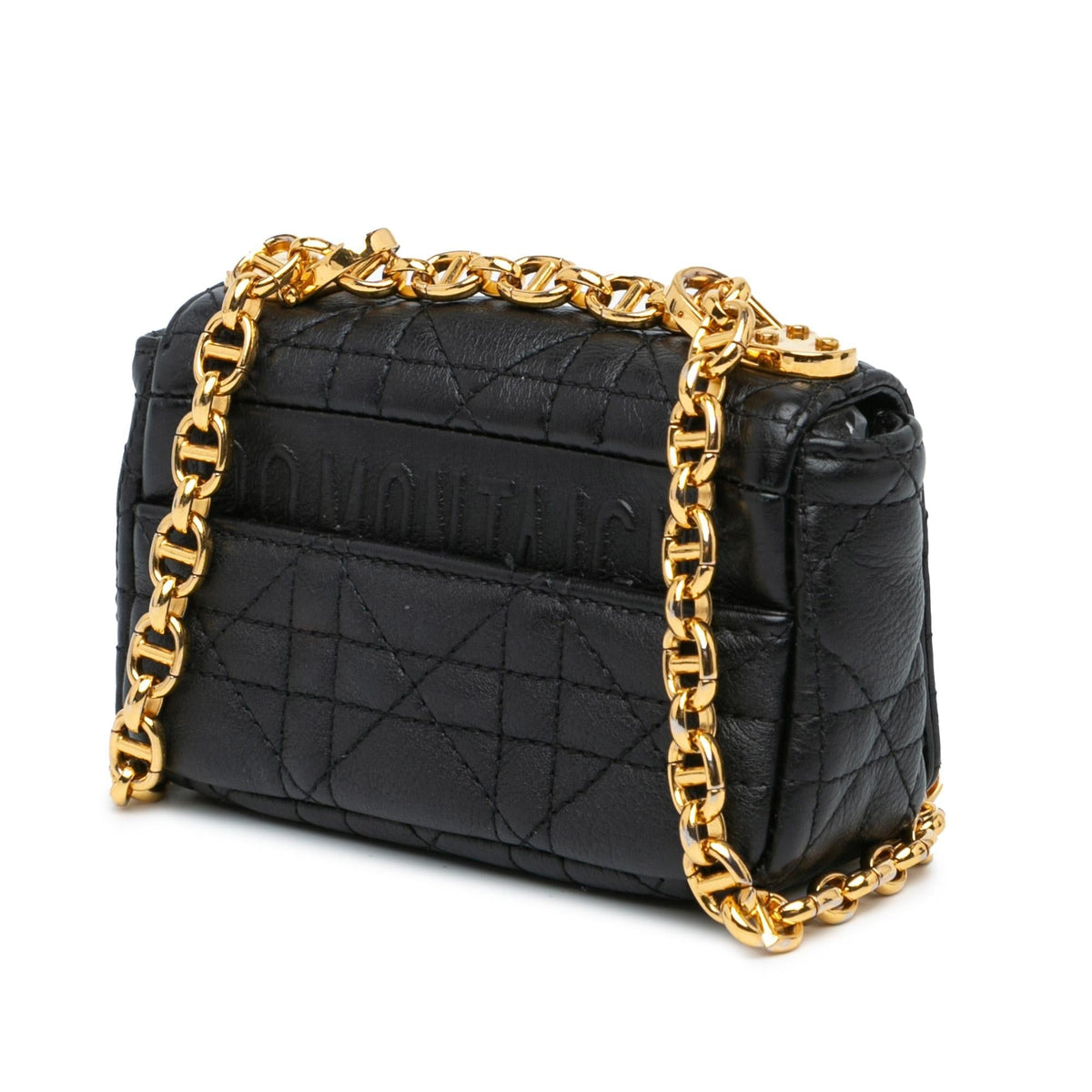 Dior Micro Supple Calfskin Cannage Caro Bag (SHG-5y6FE7) Rovelle Bags