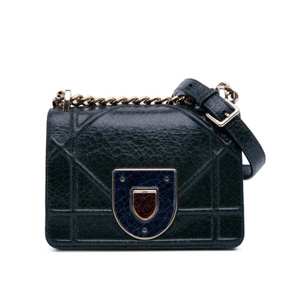 Dior Mini Crackled Deerskin Diorama Flap Rovelle Bags