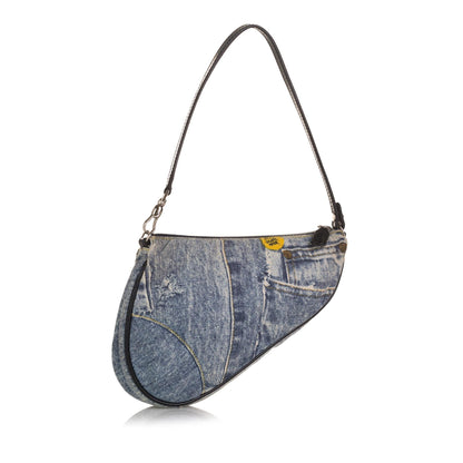 Dior Mini Denim Saddle Pochette (SHG-37105) Rovelle Bags