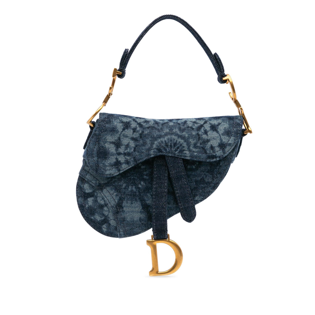 Dior Mini Denim Tie Dye Saddle Bag Rovelle Bags