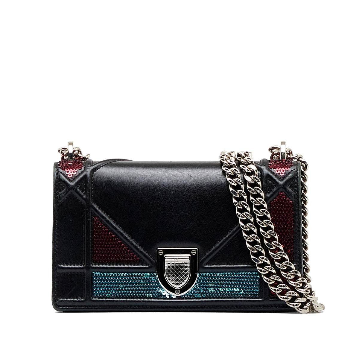 Dior Mini Diorama Sequin Flap Rovelle Bags