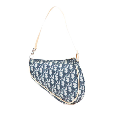 Dior Mini Diorissimo Canvas Saddle Pochette Rovelle Bags