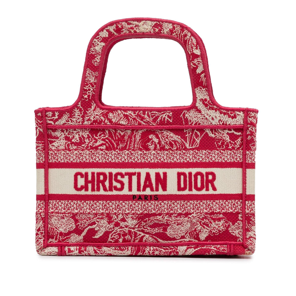 Dior Mini Embroidered Book Tote (SHG-PkGOnT) Rovelle Bags