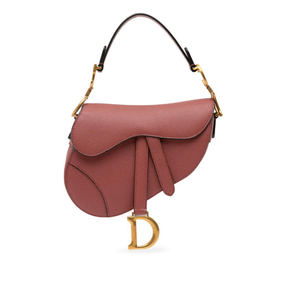 Dior Mini Grained Calfskin Saddle Bag (SHG-fpraI5) Rovelle Bags