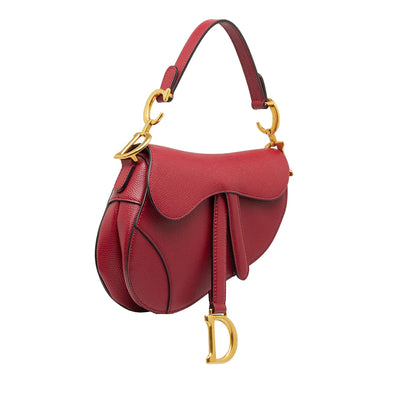 Dior Mini Leather Saddle Bag (SHG-n1dLDu) Rovelle Bags
