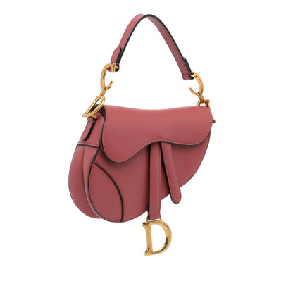 Dior Mini Leather Saddle Bag (SHG-iNrQ7F) Rovelle Bags