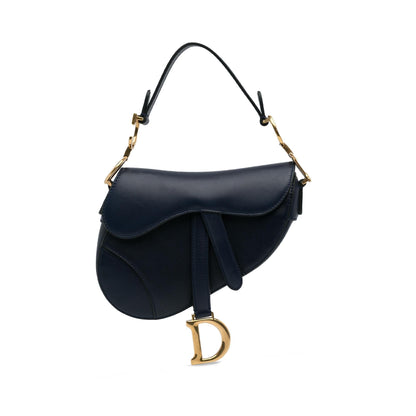 Dior Mini Leather Saddle Bag (SHG-SdNmmH) Rovelle Bags