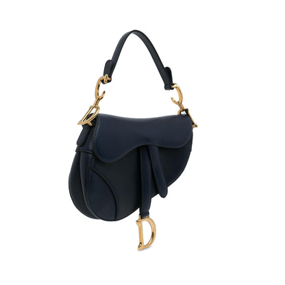 Dior Mini Leather Saddle Bag (SHG-SdNmmH) Rovelle Bags