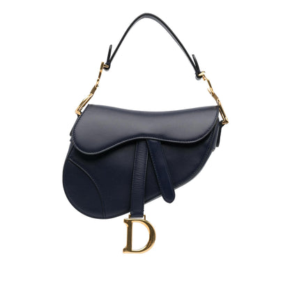 Dior Mini Leather Saddle Bag (SHG-lCrEYM) Rovelle Bags