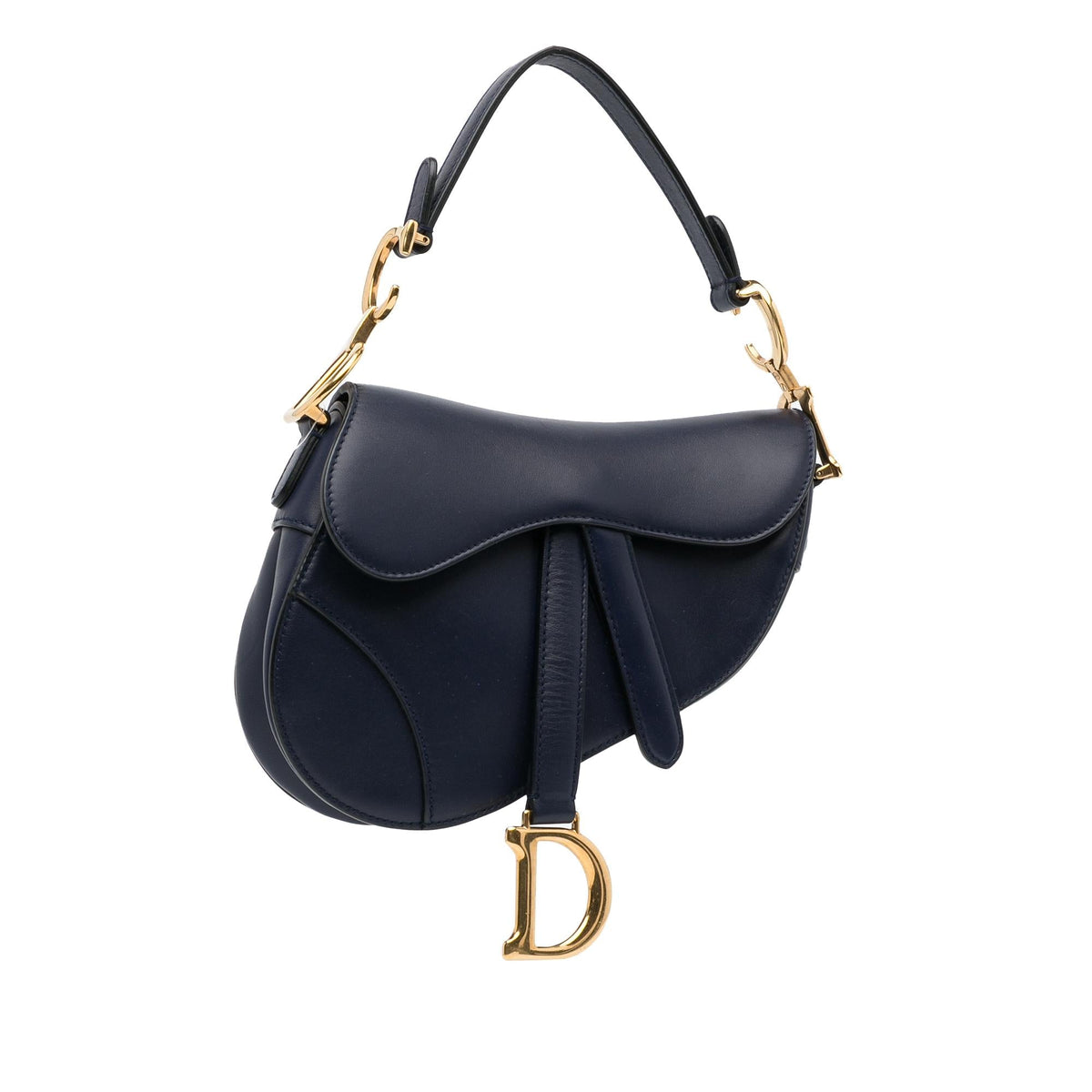 Dior Mini Leather Saddle Bag (SHG-lCrEYM) Rovelle Bags
