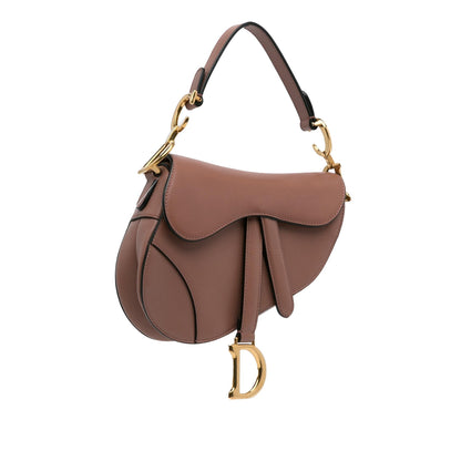 Dior Mini Leather Saddle Bag (SHG-yOAanD) Rovelle Bags