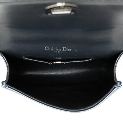 Dior Mini Metallic Patent Microcannage Diorama Flap Rovelle Bags