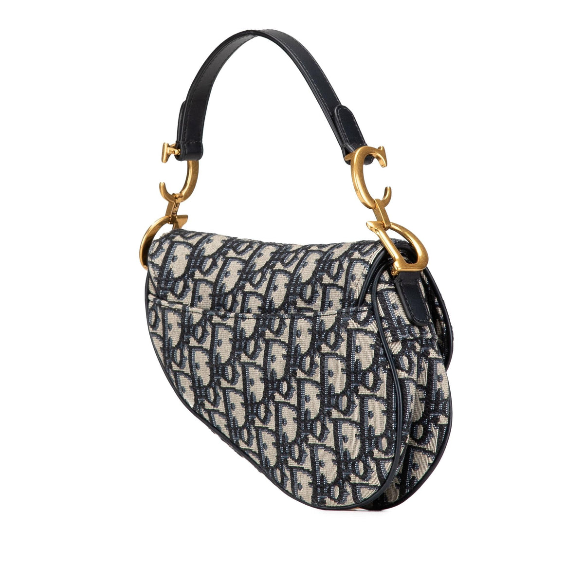 Dior Mini Oblique Canvas Saddle Bag Rovelle Bags