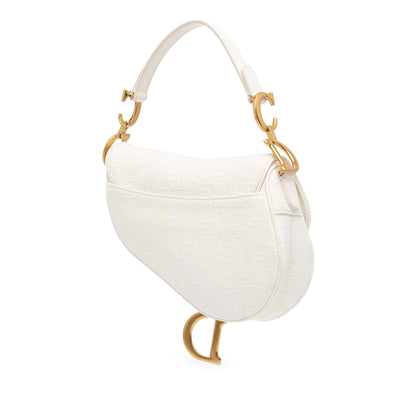 Dior Mini Oblique Canvas Saddle Bag Rovelle Bags