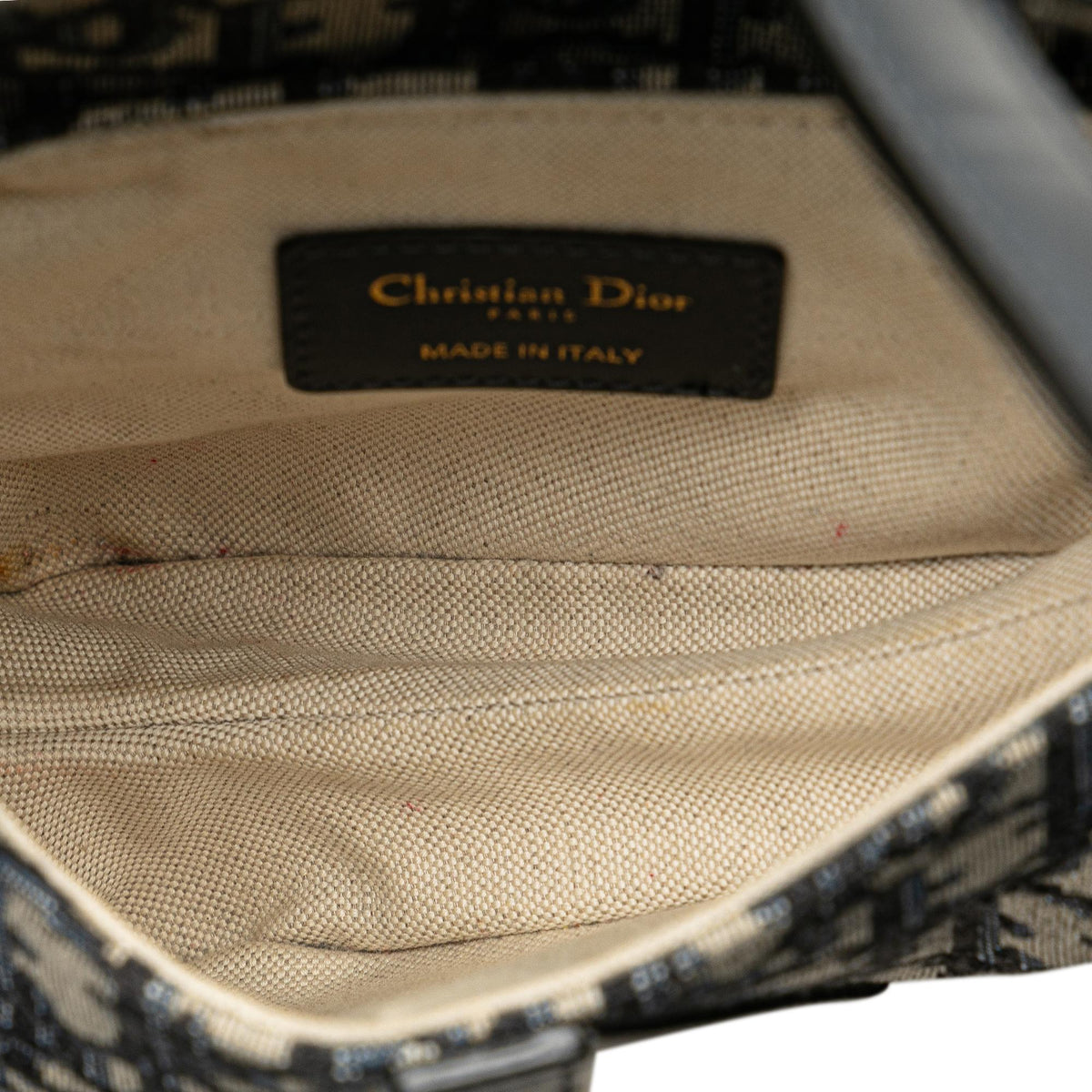 Dior Mini Oblique Canvas Saddle Bag Rovelle Bags