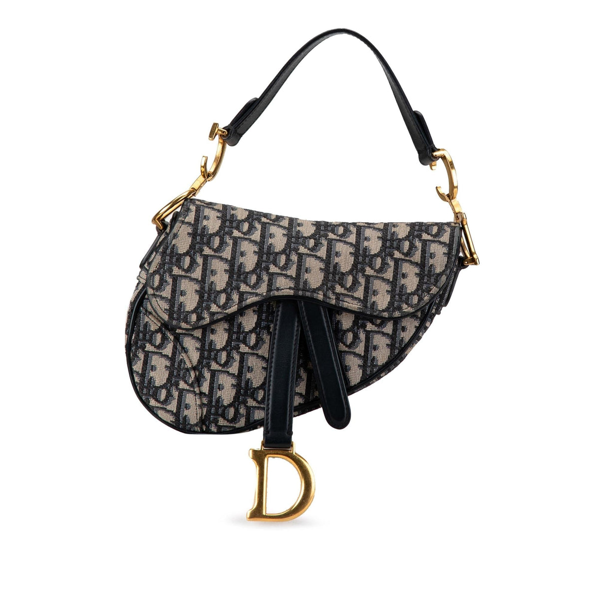 Dior Mini Oblique Canvas Saddle Bag Rovelle Bags