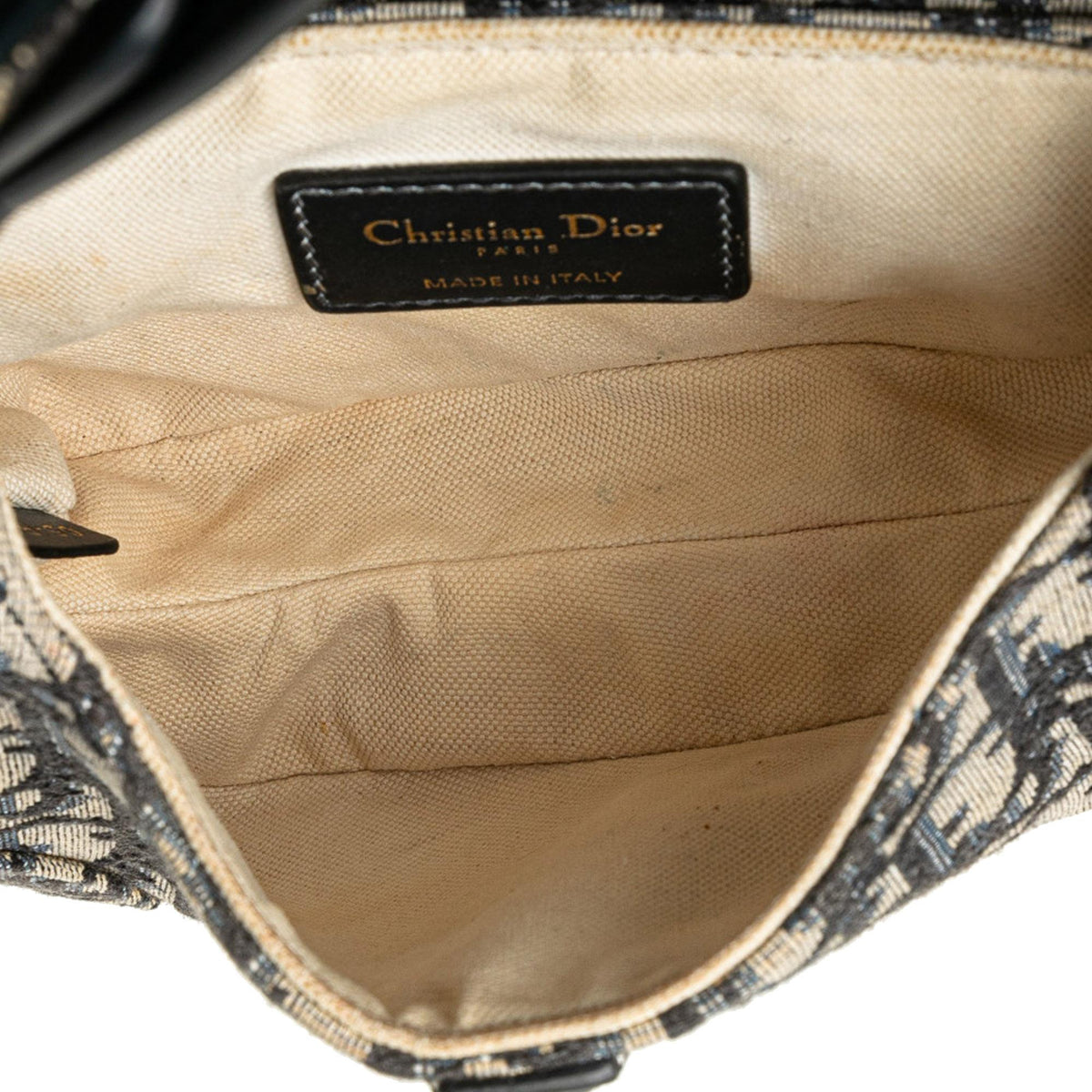 Dior Mini Oblique Canvas Saddle Bag Rovelle Bags