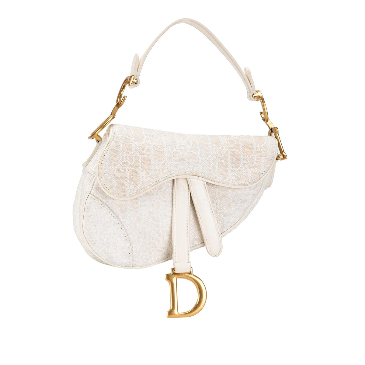 Dior Mini Oblique Canvas Saddle Bag Rovelle Bags