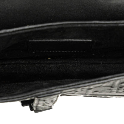 Dior Mini Oblique Embossed Calfskin Saddle Bag Rovelle Bags