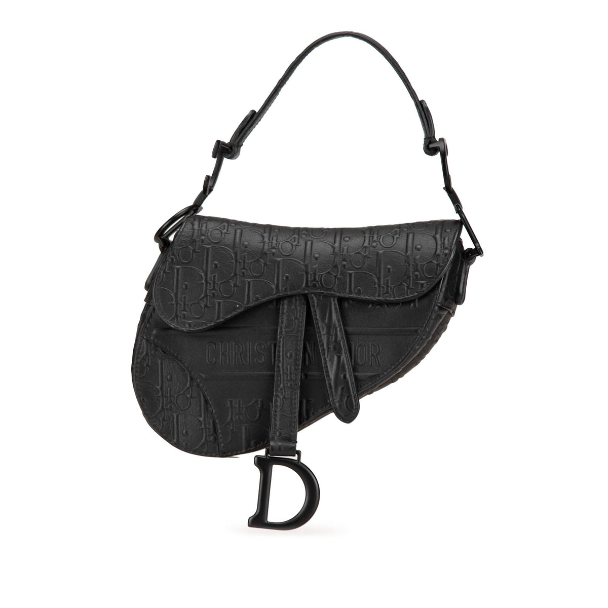 Dior Mini Oblique Embossed Calfskin Saddle Bag Rovelle Bags