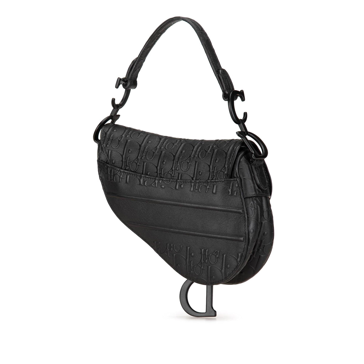 Dior Mini Oblique Embossed Calfskin Saddle Bag Rovelle Bags