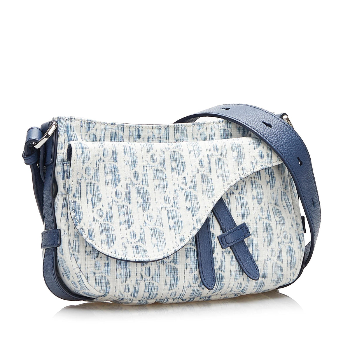 Dior Mini Oblique Kasuri Soft Saddle Satchel (SHG-LmVwdX) Rovelle Bags
