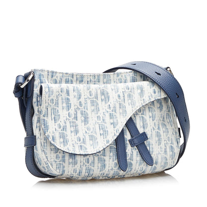 Dior Mini Oblique Kasuri Soft Saddle Satchel (SHG-LmVwdX) Rovelle Bags