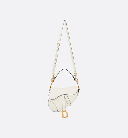 DIOR CALFSKIN LEATHER MINI SADDLE BAG WITH A STRAP Rovelle Bags