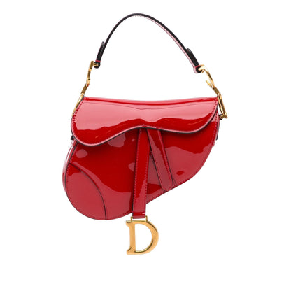 Dior Mini Saddle Patent Shoulder Bag (SHG-sOcB1B) Rovelle Bags