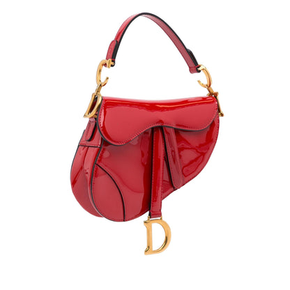 Dior Mini Saddle Patent Shoulder Bag (SHG-sOcB1B) Rovelle Bags