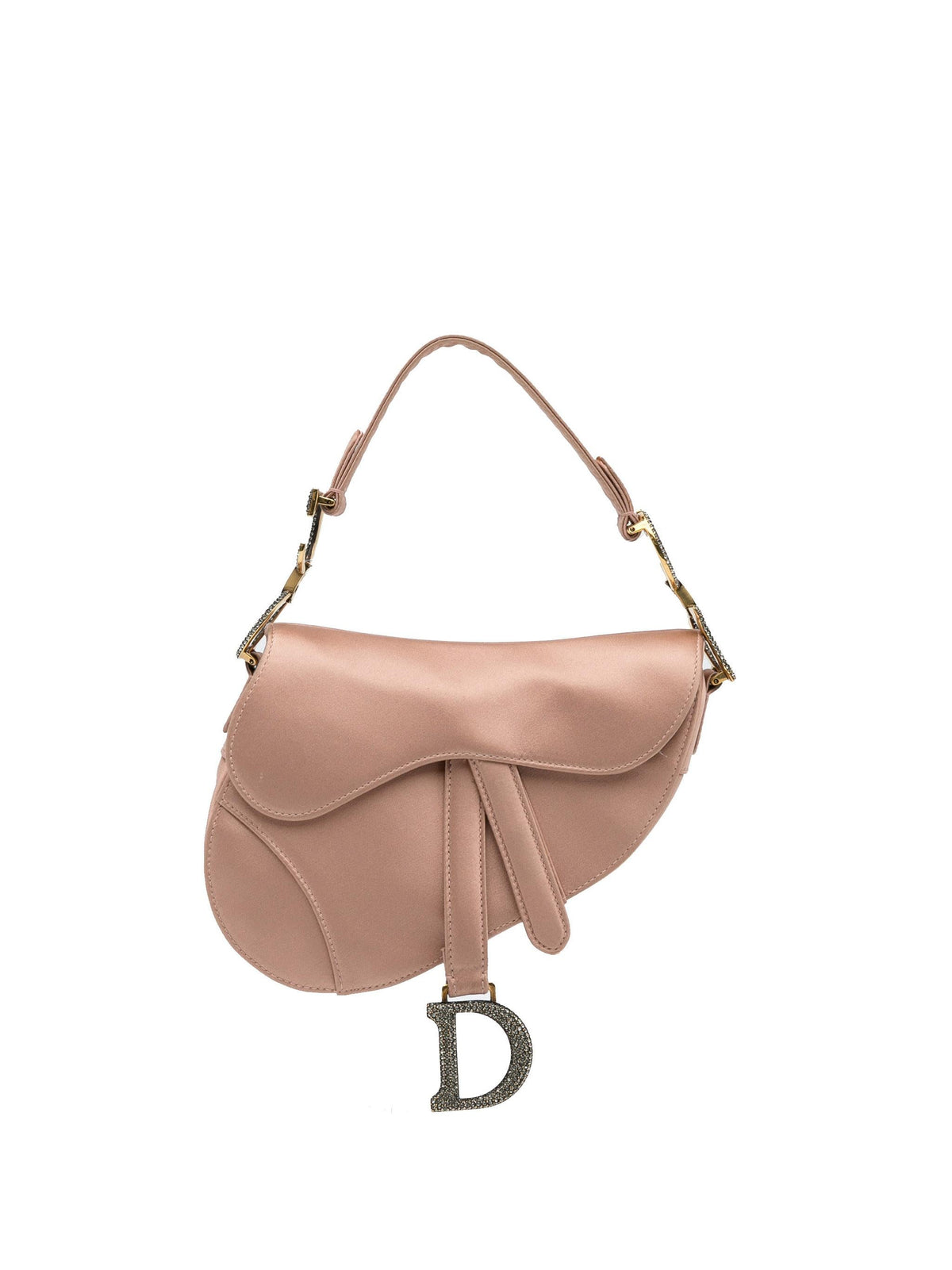 Dior Mini Satin Crystal Embellished Saddle Bag Rovelle Bags