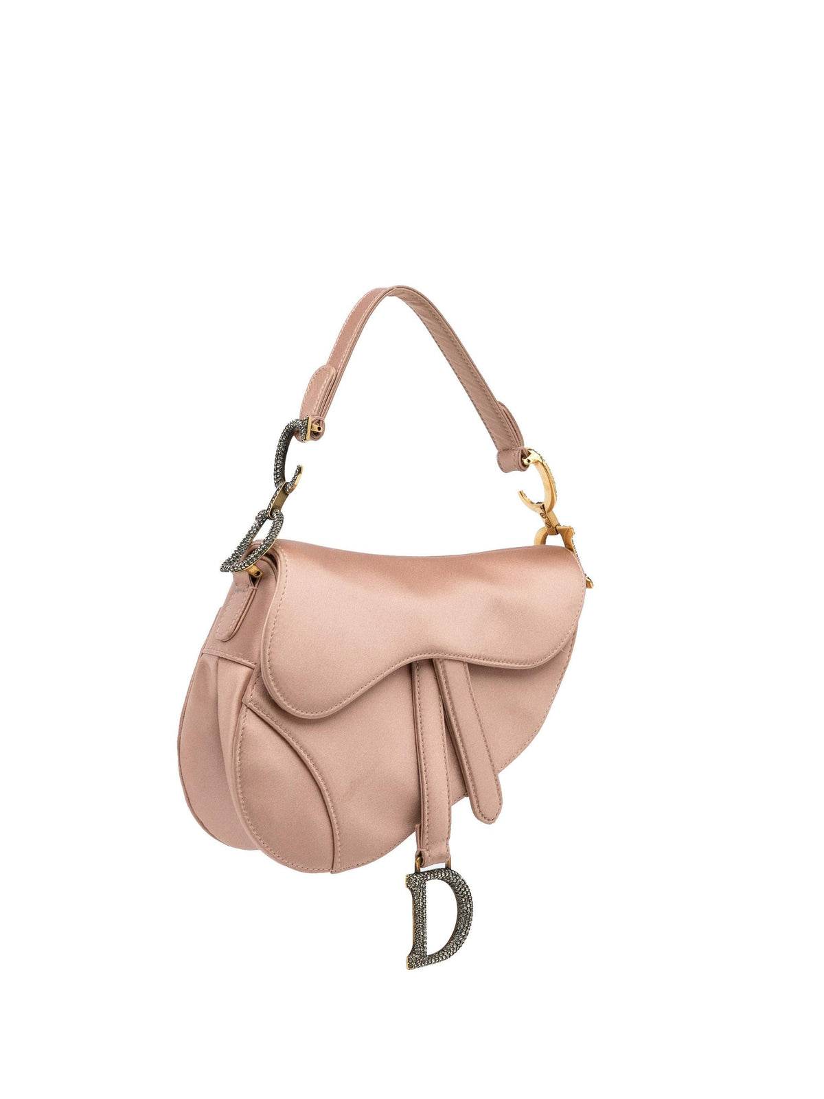 Dior Mini Satin Crystal Embellished Saddle Bag Rovelle Bags