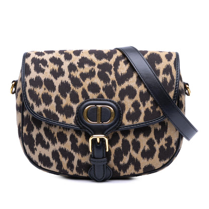 Dior Mizza Medium Embroidered Canvas Leopard Bobby Crossbody Rovelle Bags
