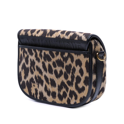 Dior Mizza Medium Embroidered Canvas Leopard Bobby Crossbody Rovelle Bags