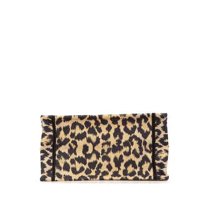 Dior Mizza Small Embroidered Canvas Leopard Book Tote Rovelle Bags