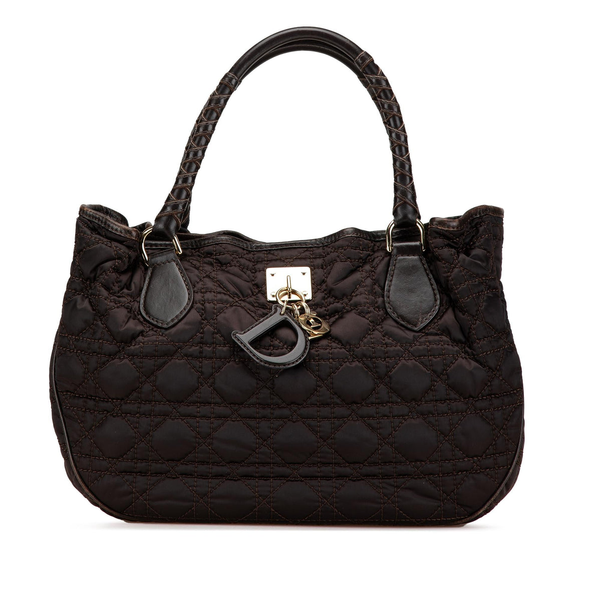 Dior Nylon Cannage Lovely Handbag Rovelle Bags
