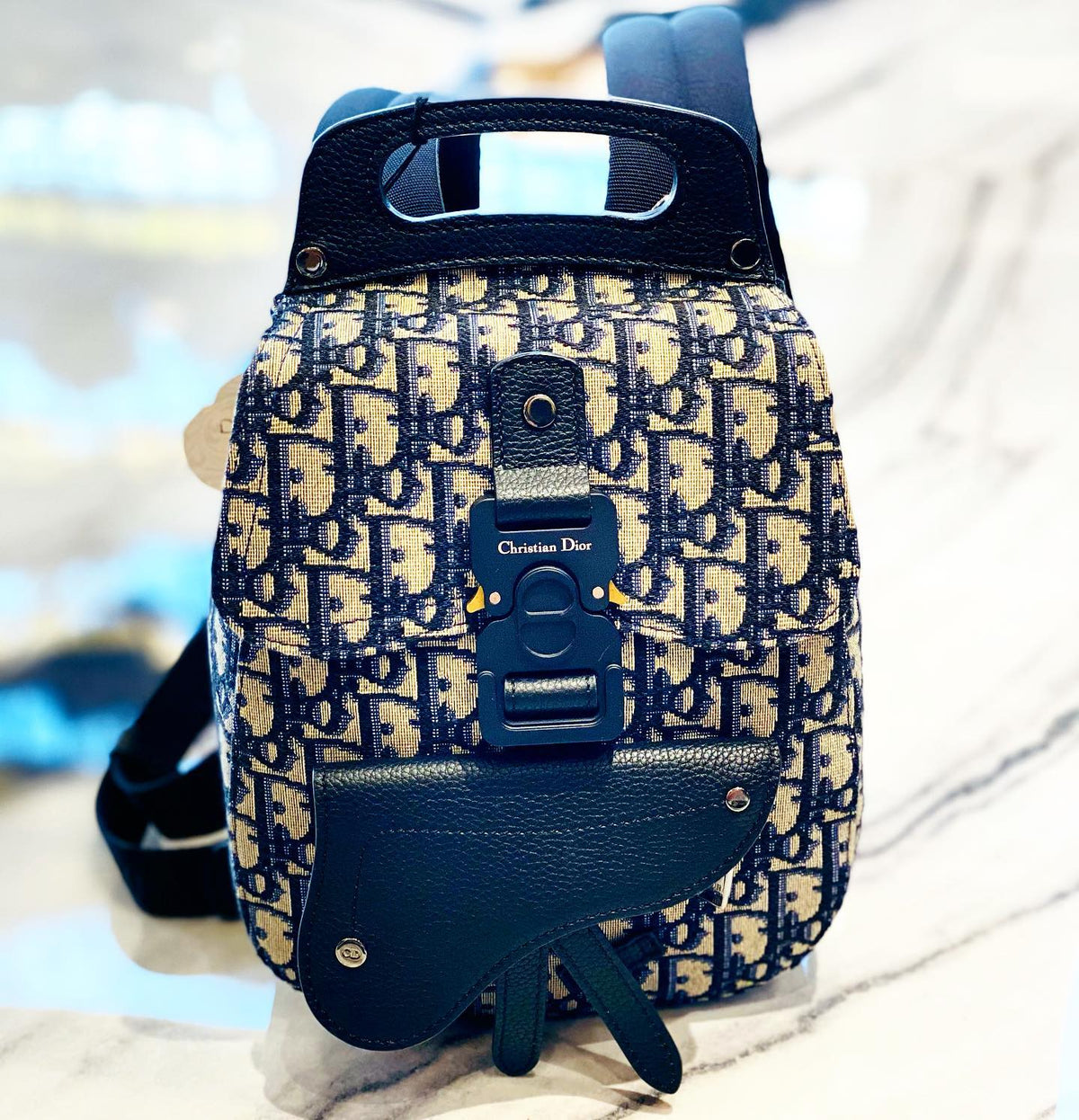 DIOR GALLOP SLING OBLIQUE GRAINED CALFSKIN BACKPACK Rovelle Bags