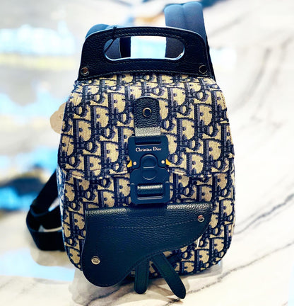 DIOR GALLOP SLING OBLIQUE GRAINED CALFSKIN BACKPACK Rovelle Bags