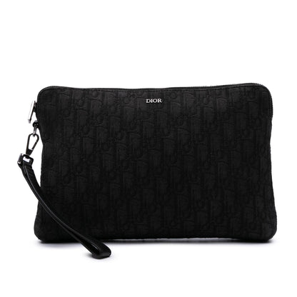 Dior Oblique Canvas A4 Zipped Pouch Rovelle Bags