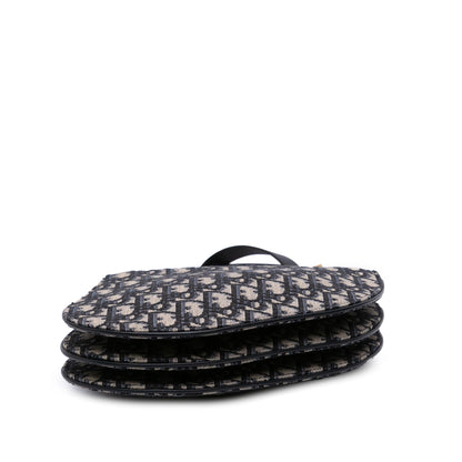 Dior Oblique Canvas Saddle Triple Zip Crossbody Rovelle Bags