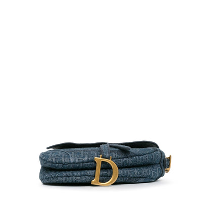 Dior Oblique Denim Saddle Bag (SHG-2rS5TK) Rovelle Bags