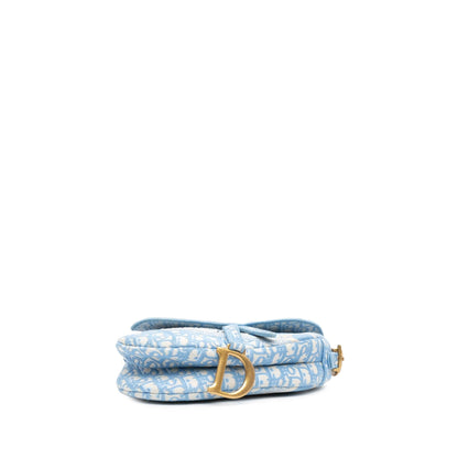 Dior Oblique Embroidered Canvas Saddle Bag Rovelle Bags