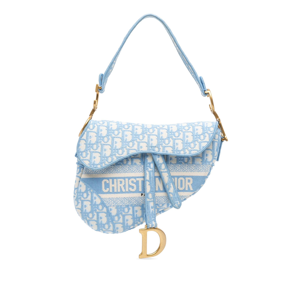Dior Oblique Embroidered Canvas Saddle Bag Rovelle Bags